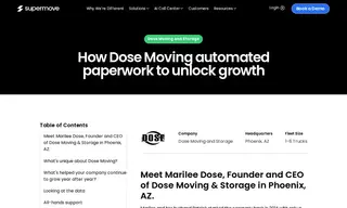 Preview of the Dose Moving & Storage Case Study