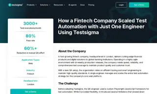 Preview of the FinTech company Case Study
