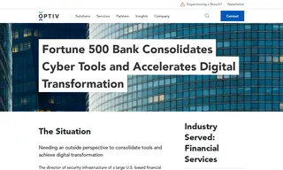 Preview of the Fortune 500 Bank Case Study