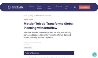Preview of the Mettler Toledo Case Study