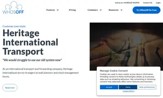 Preview of the Heritage International Transport Case Study