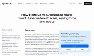 Preview of the Rezolve AI Case Study