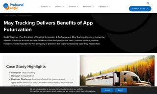 Preview of the May Trucking Company Case Study