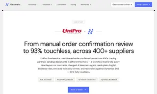 Preview of the UniPro Foodservice Case Study