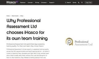 Preview of the Professional Assessment Ltd Case Study