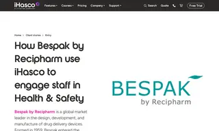 Preview of the Bespak by Recipharm Case Study