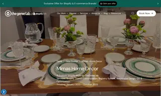 Preview of the Mimas Home Decor Case Study