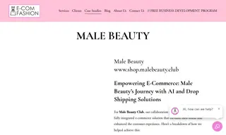 Preview of the Male Beauty Club Case Study