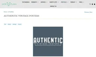 Preview of the Authentic Vintage Posters Case Study