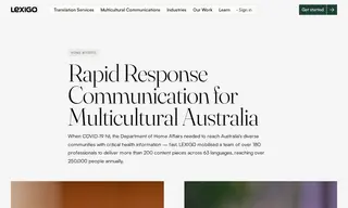 Preview of the Department of Home Affairs Case Study
