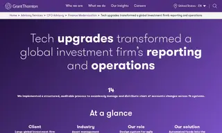Preview of the Large Global Investment Firm Case Study