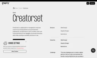 Preview of the CreatorSet Inc Case Study
