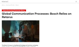 Preview of the Robert Bosch GmbH Case Study