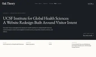 Preview of the UCSF Institute for Global Health Sciences Case Study