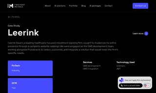 Preview of the Leerink Swann Case Study