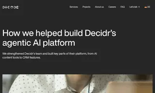 Preview of the Decidr Case Study