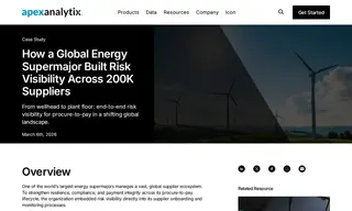 Preview of the Global Energy Supermajor (unnamed) Case Study