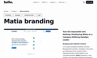 Preview of the Matia Case Study