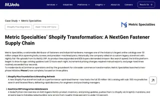 Preview of the Metric Specialties Case Study