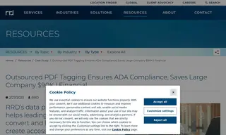 Preview of the Large Financial Company in the U.S Case Study