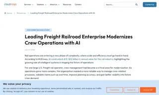 Preview of the Large U.S. Freight Rail Operator Case Study