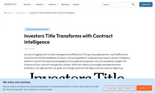 Preview of the Investors Title Case Study