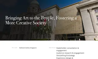 Preview of the National Gallery Singapore Case Study