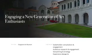 Preview of the Singapore Art Museum Case Study