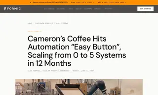 Preview of the Cameron's Coffee Case Study
