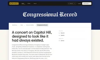 Preview of the Congressional Record Case Study