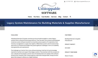 Preview of the Building Materials & Supplies Manufacturer Case Study