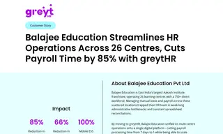 Preview of the Balajee Education Pvt Ltd Case Study