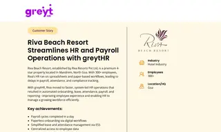 Preview of the Riva Resorts Pvt Ltd Case Study