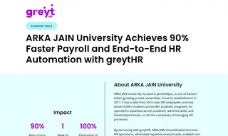Preview of the ARKA JAIN University Case Study