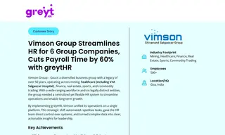 Preview of the Vimson Group Case Study