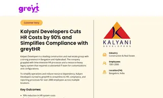 Preview of the Kalyani Developers Case Study
