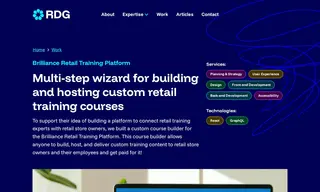 Preview of the Brilliance Retail Training Platform Case Study