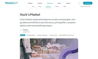 Preview of the Huck’s Market Case Study