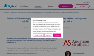 Preview of the Anderson Strathern Case Study