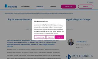 Preview of the Roythornes Solicitors Case Study
