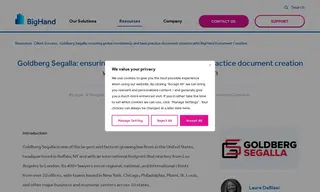 Preview of the Goldberg Segalla Case Study