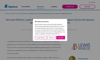 Preview of the Lewis Brisbois Case Study