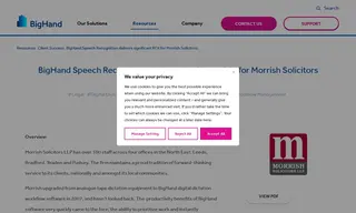 Preview of the Morrish Solicitors LLP Case Study