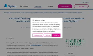 Preview of the Carroll & O’Dea Lawyers Case Study