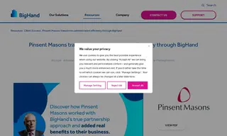 Preview of the Pinsent Masons Case Study