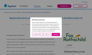 Preview of the Fox Rothschild LLP Case Study