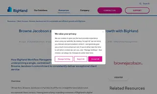 Preview of the Browne Jacobson LLP Case Study