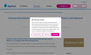 Preview of the Anthony Gold Solicitors Case Study