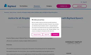 Preview of the Kingsley Napley Case Study
