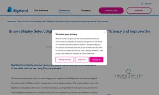 Preview of the Brown Shipley Case Study